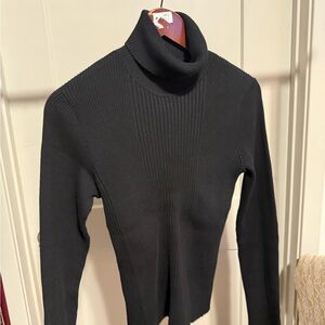 Jones New York Classic Black Turtleneck Sweater
